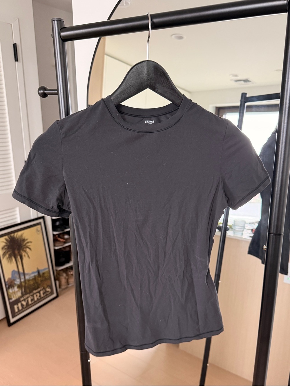 Skims Fits Everybody Tee Black Size Small